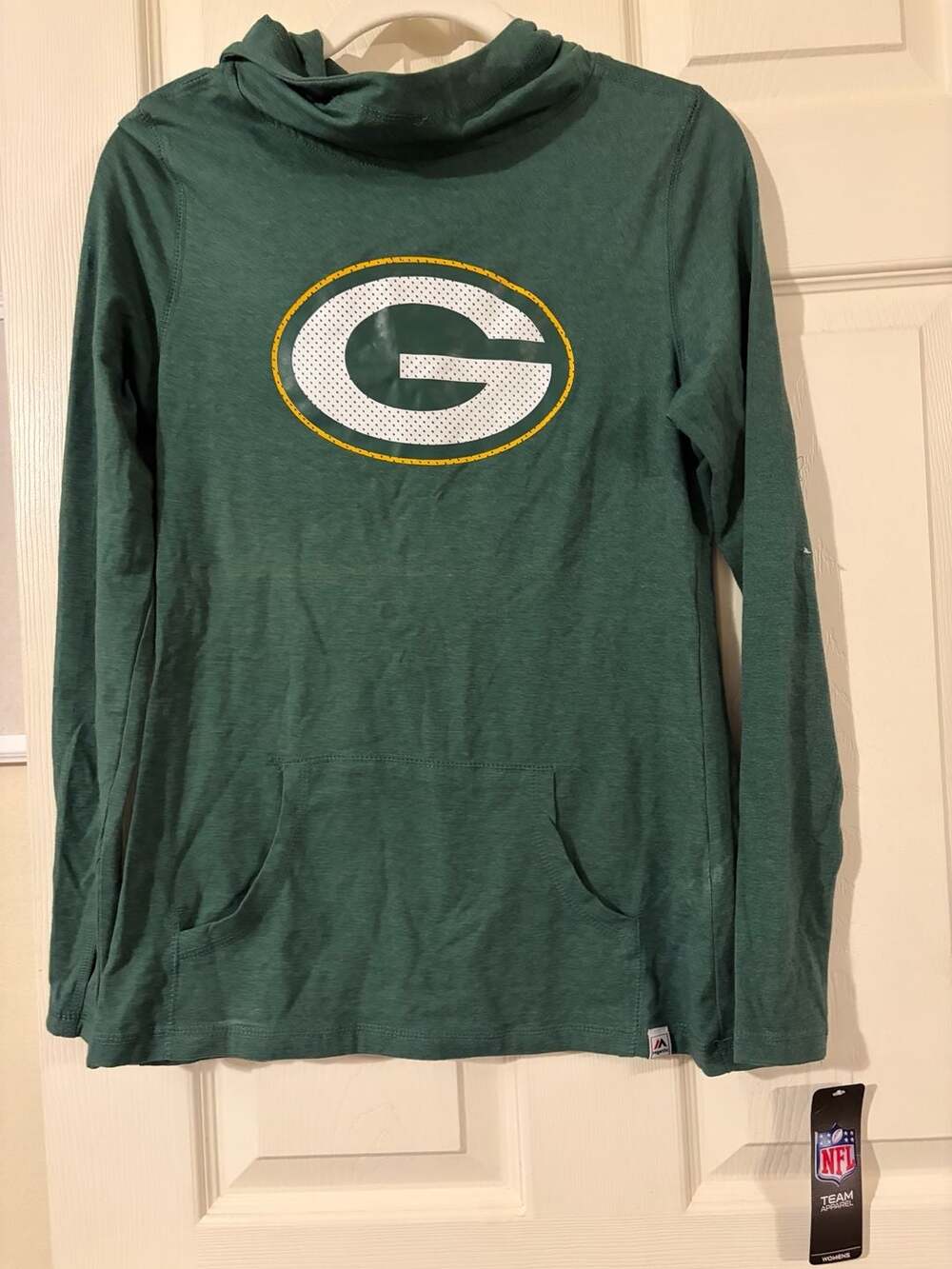 Majestic Green Bay Packers Women's Great Play Heathered Green Pullover Hoodie